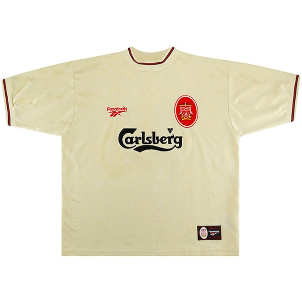 Tailandia Camiseta Liverpool Segunda equipo Retro 1996 1997 Blanco